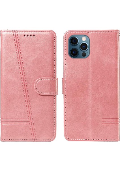 IPhone 12 Için Filp Durumda Pro Max Ayrılabilir Siyah Bilezik ile Preslenmiş Pu (Yurt Dışından)