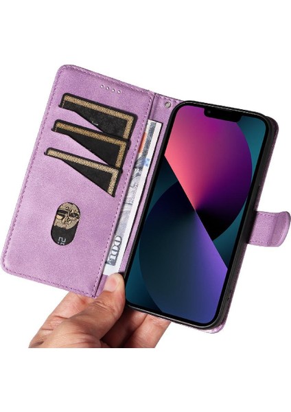 Kredi Kartı Yuvası ile IPhone 14 Artı Için Filp Durumda Ayrılabilir Siyah Pu (Yurt Dışından)