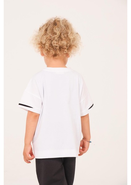 Erkek Çocuk Baskılı T-Shirt - Beyaz fiyatları