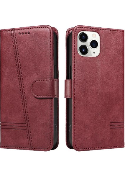 Kredi Kartı Yuvası ile IPhone 11 Pro Için Filp Durumda Ayrılabilir Siyah Preslenmiş (Yurt Dışından)