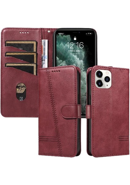 Kredi Kartı Yuvası ile IPhone 11 Pro Için Filp Durumda Ayrılabilir Siyah Preslenmiş (Yurt Dışından)