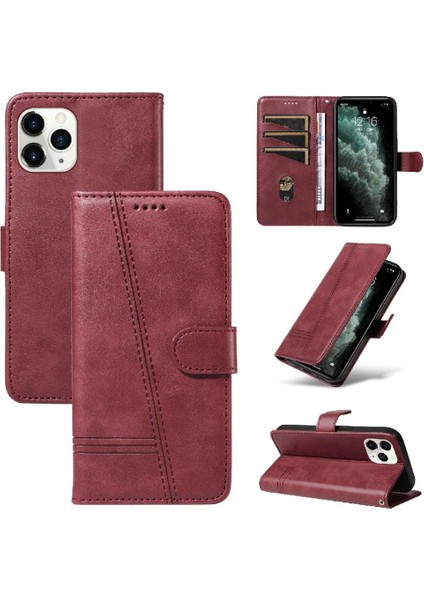 Kredi Kartı Yuvası ile IPhone 11 Pro Için Filp Durumda Ayrılabilir Siyah Preslenmiş (Yurt Dışından)