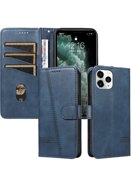 Kredi Kartı Yuvası ile IPhone 11 Pro Için Filp Durumda Ayrılabilir Siyah Preslenmiş (Yurt Dışından)