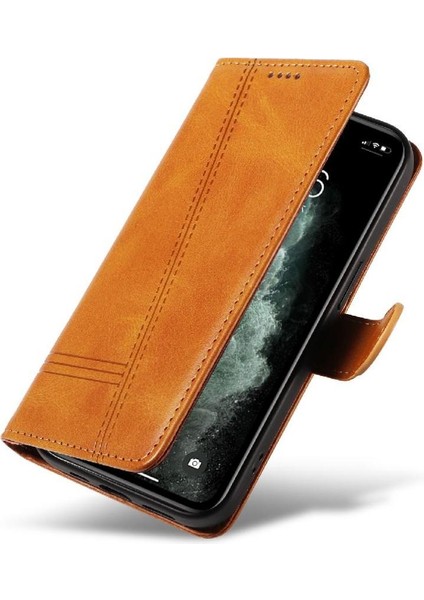 IPhone 11 Için Filp Durumda Pro Max Cüzdan Telefon Kılıfı Preslenmiş Pu Deri ile (Yurt Dışından)