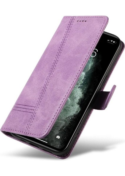IPhone 11 Için Filp Durumda Pro Max Cüzdan Telefon Kılıfı Preslenmiş Pu Deri ile (Yurt Dışından)