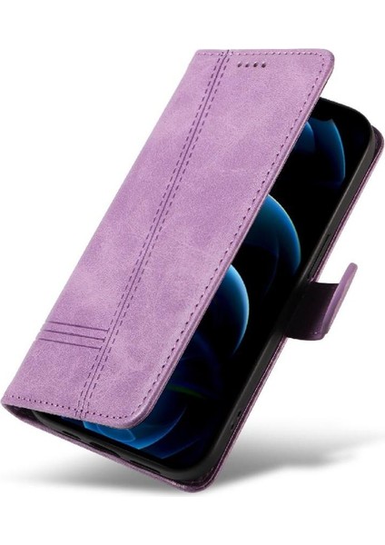Kredi Kartı Yuvası ile IPhone 12/12 Pro Için Filp Durumda Cüzdan Telefon Kılıfı Pu (Yurt Dışından)