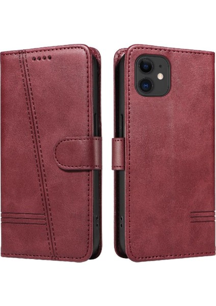 IPhone 12 Mini Cüzdan Telefon Kılıfı Için Filp Durumda Ayrılabilir Siyah Bilezik (Yurt Dışından)