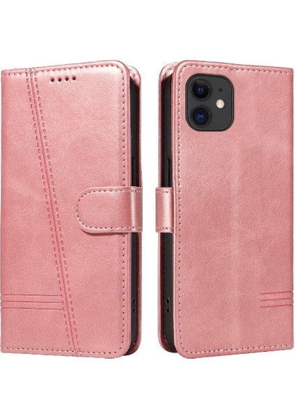 IPhone 12 Mini Cüzdan Telefon Kılıfı Için Filp Durumda Ayrılabilir Siyah Bilezik (Yurt Dışından)