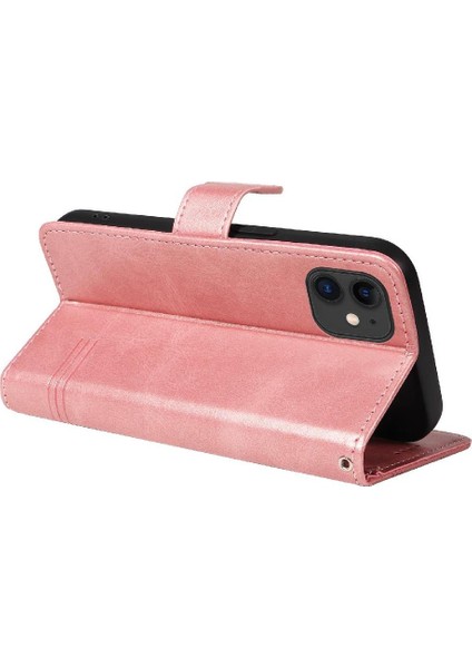 IPhone 12 Mini Cüzdan Telefon Kılıfı Için Filp Durumda Ayrılabilir Siyah Bilezik (Yurt Dışından)