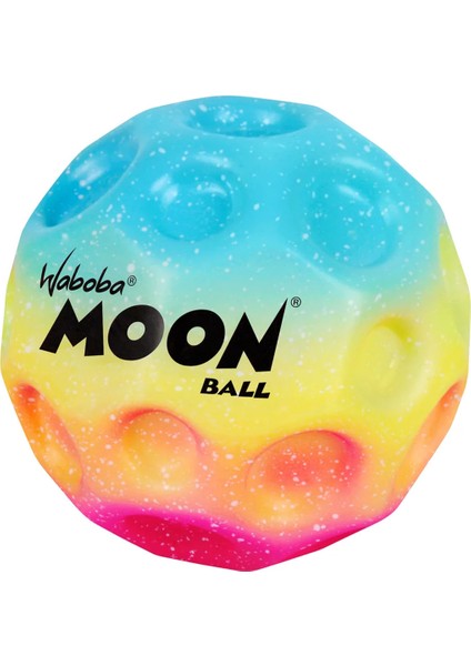 Rainbow Moon Ball Top Pembe Sarı Mavi