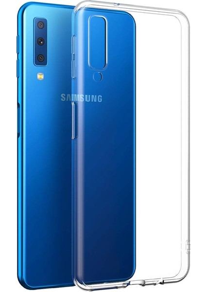 Samsung Galaxy A7 2018 Uyumlu Esnek Yumuşak Şeffaf Silikon Kılıf