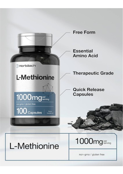 L-Methionine 1000mg 100 Capsul. Usa Menşei.Ozelsporcugıdaların'dan 3633