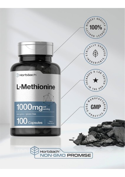 L-Methionine 1000mg 100 Capsul. Usa Menşei.Ozelsporcugıdaların'dan 3633