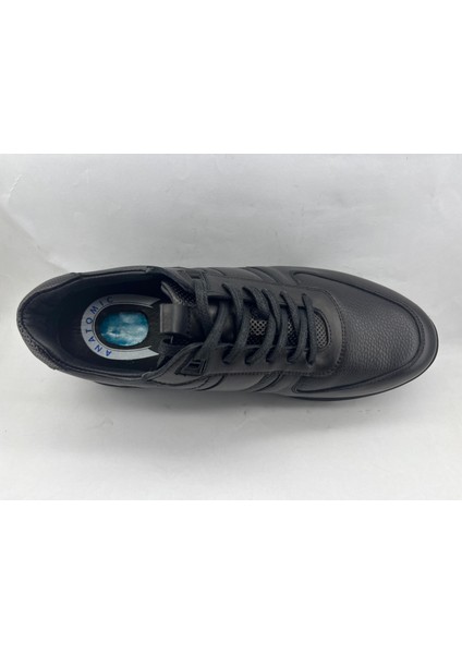 Siyah Hakiki Deri Anatomik Taban Erkek Ayakkabı fiyatları