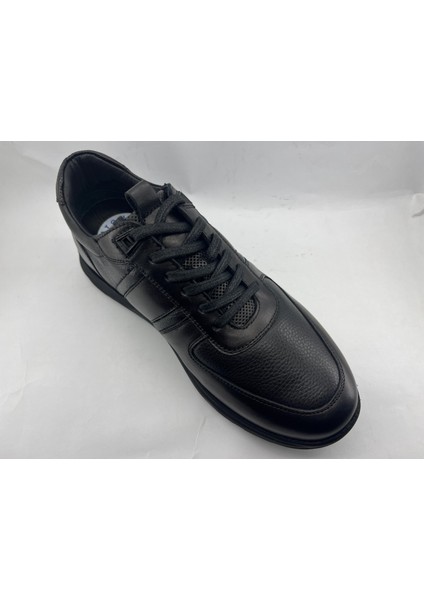 Siyah Hakiki Deri Anatomik Taban Erkek Ayakkabı indirimleri