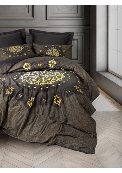 Palace Saten Çift Kişilik Nevresim Takımı Togay Antrasit