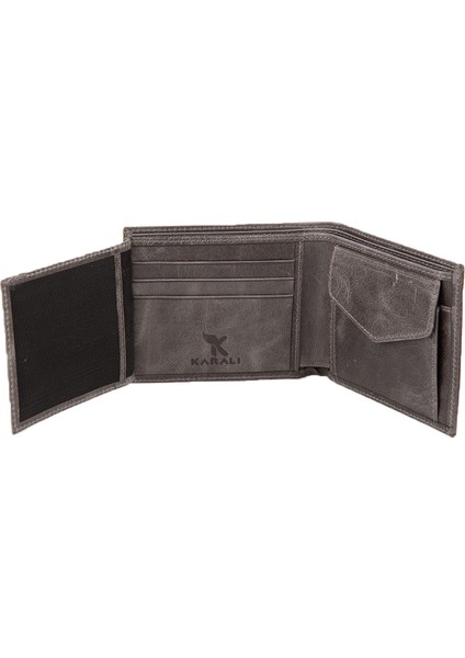 Deri Erkek Cüzdan Gri C224-08 modelleri