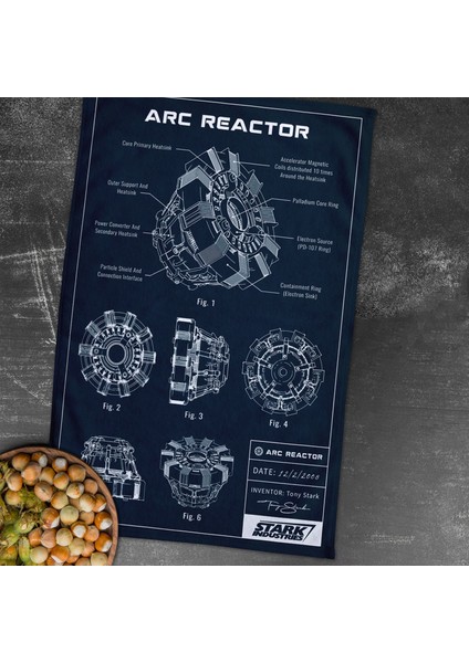 Arc Reactor Navy Blue Mutfak Havlusu 2 Adet