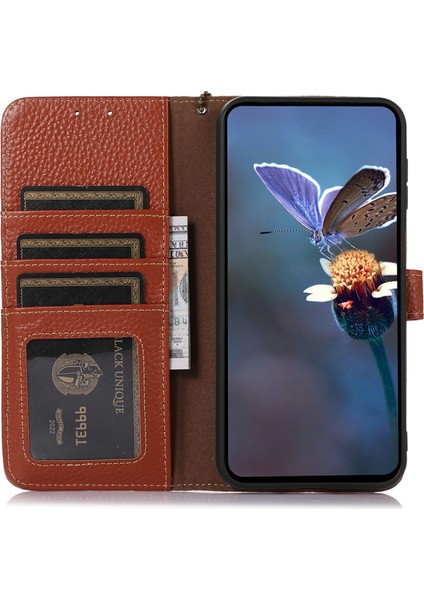 Xiaomi Poco F6 Pro 5g Kılıf Rfıd Engelleme Hakiki Inek Deri Telefon Kapağı-Kahverengi (Yurt Dışından) fiyatları