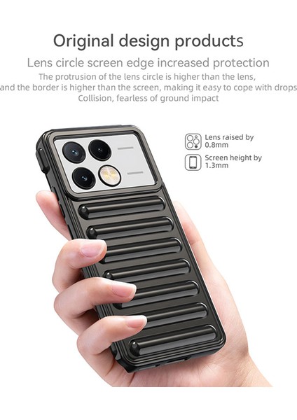 Kapsül Serisi Xiaomi Redmi K70E 5g Kılıf Tpu Nervürlü Düşmeyi Önleyici Telefon Kapağı-Mor (Yurt Dışından) fırsatları