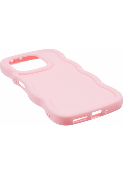Xiaomi Redmi Note 13 5g Kılıf Kıvırcık Dalga Çerçeve Tpu Telefon Kapağı-Pembe (Yurt Dışından)