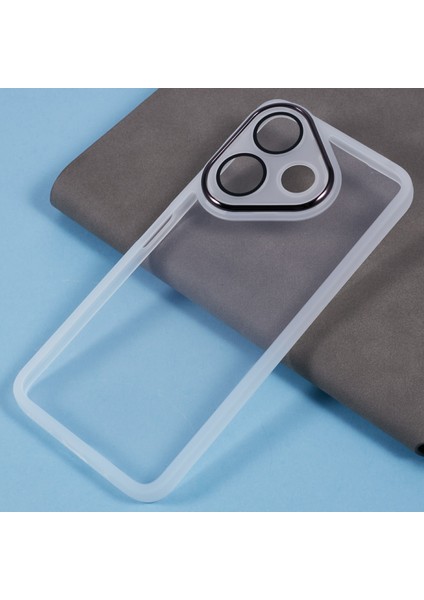 Dksm Serisi Xiaomi Redmi 13 5g/13 4g Kılıf Elektroliz Kamera Çerçevesi Tpu Telefon Kapağı-Şeffaf Beyaz (Yurt Dışından) fırsatları