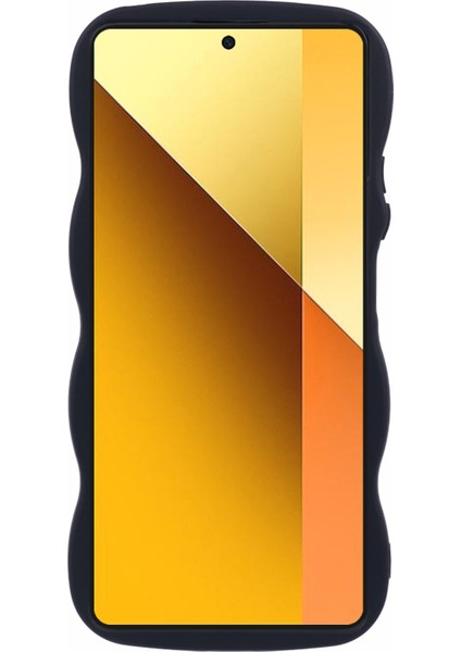 Xiaomi Redmi Note 13 Pro 4g Tpu Kılıf Wave Edge Telefon Kapağı-Siyah (Yurt Dışından)