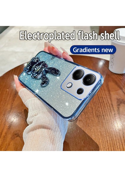 Xiaomi Redmi Note 13 Pro 4g Kılıf Pc+Tpu Telefon Kapağı Glitter Karikatür Tavşan-Mavi (Yurt Dışından) fiyatları