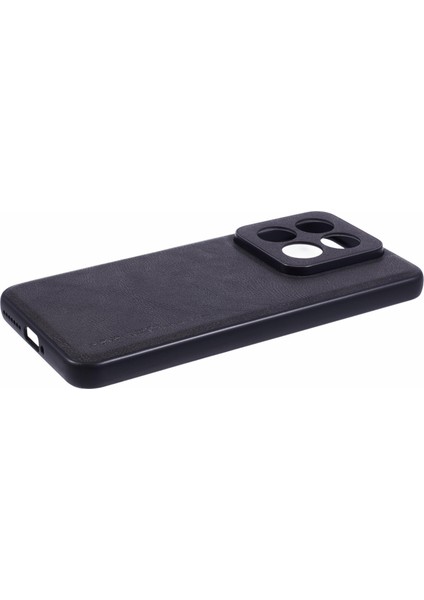 X-Level Bojue-3 Serisi Xiaomi 14 Pro Slim Kılıf Deri+Pc+Tpu Hibrit Telefon Kapağı-Siyah (Yurt Dışından)