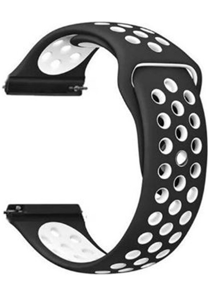 Google Ticwatch S2 Wear Os Kordon Kayış Delikli Silikon 22-nkn