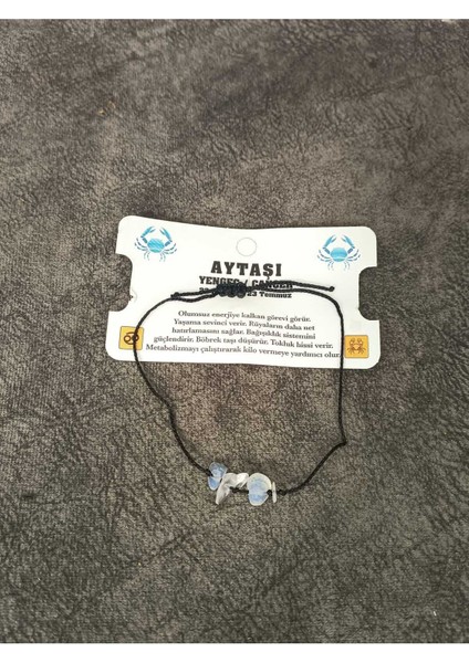 Aytaşı Yengeç Burçu Doğaltaş Bileklik