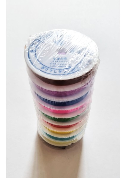 10 Adet Misina Renkli Lastikli 0,7mm Silikon Elişi Takı Aksesuar Esnek Misine Tesbih Ipi fiyatları