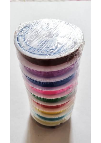 10 Adet Misina Renkli Lastikli 0,7mm Silikon Elişi Takı Aksesuar Esnek Misine Tesbih Ipi modelleri