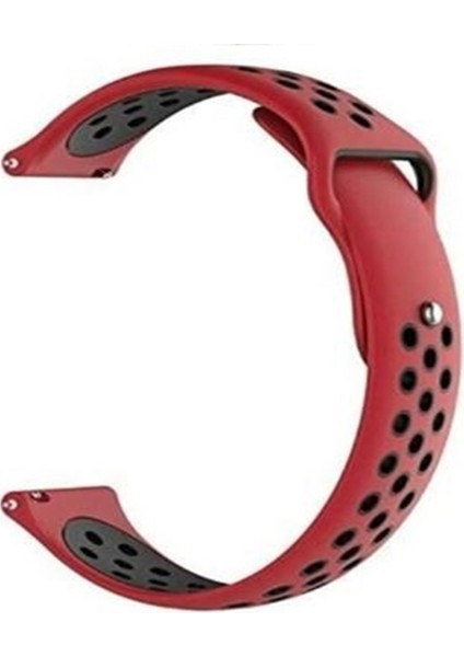 Google Ticwatch S2 Wear Os Kordon Kayış Delikli Silikon 22-nkn