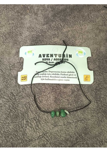Aventurin Kova Burçu Doğaltaş Bileklik