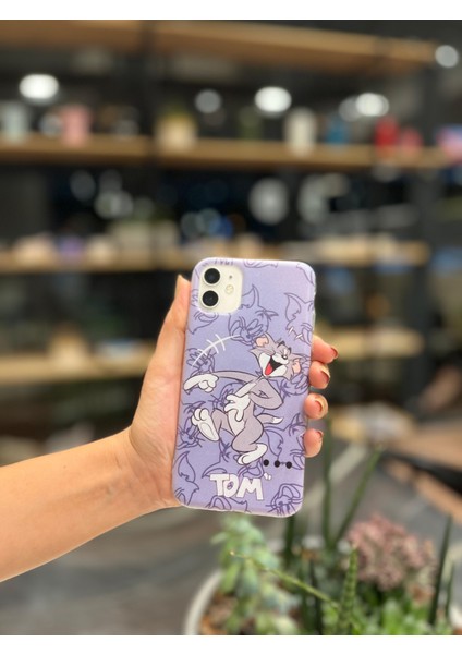 Apple iPhone 11 Uyumlu Tom ve Jerry Telefon Sevgili Çift Kılıfı