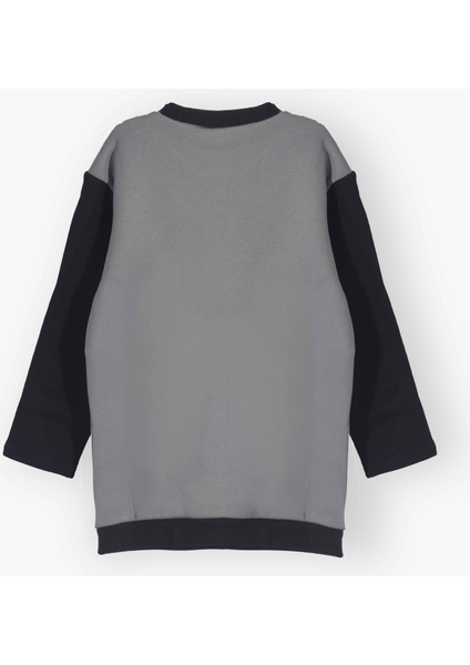 Erkek Çocuk 3 Iplik Şardonsuz Nakışlı Sweatshirt (4 Yaş - 5 Yaş)