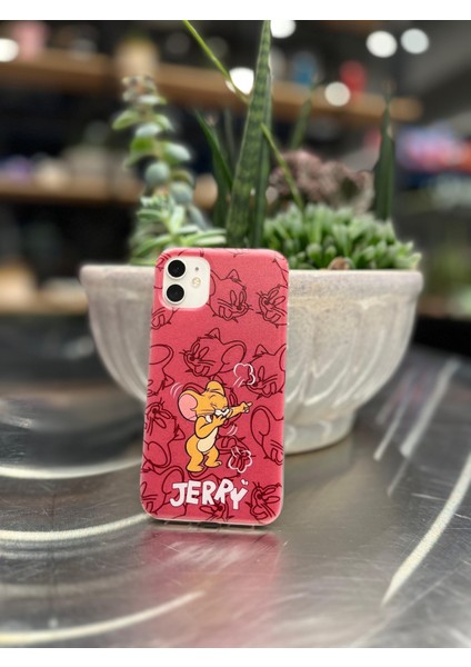 Apple iPhone 11 Uyumlu Tom ve Jerry Telefon Sevgili Çift Kılıfı