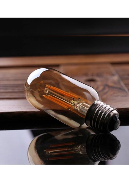 T45 Gemici Rustik LED Ampul 4W E27 Duy 2700K Amber Cam Dekoratif Vintage Aydınlatma fırsatları