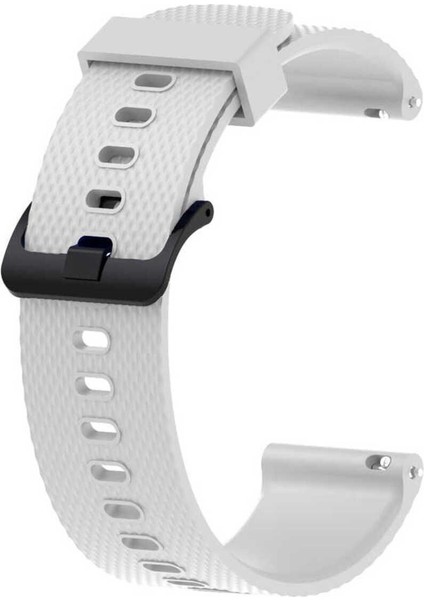 Google Ticwatch S2 Wear Os Kordon Noktalı Kopcalı Silikon 22/klw