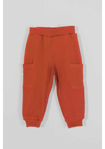 Erkek Çocuk Turuncu Cep Detaylı Pantolon 6 Ay 4 Yaş)