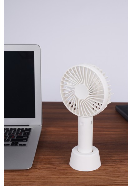 Fontastic Mini Fan YM-388 Hoparlörlü Taşınabilir Şarjlı Beyaz 1200 Mah USB Fan Klima Smart Klima Pc