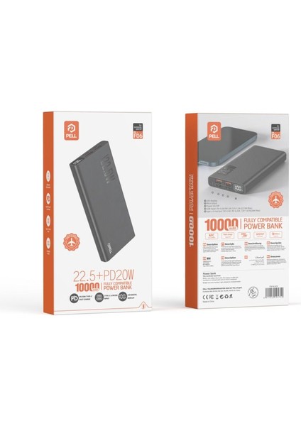 F06 10000 Mah 22.5 W Pd 20W Turbo Hızlı Powerbank