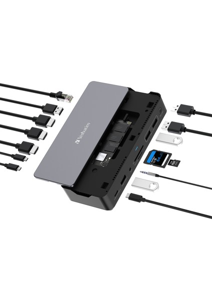 Usb-C Pro Docking Station 15 Port 256GB SSD Dahil CDS-15SSD