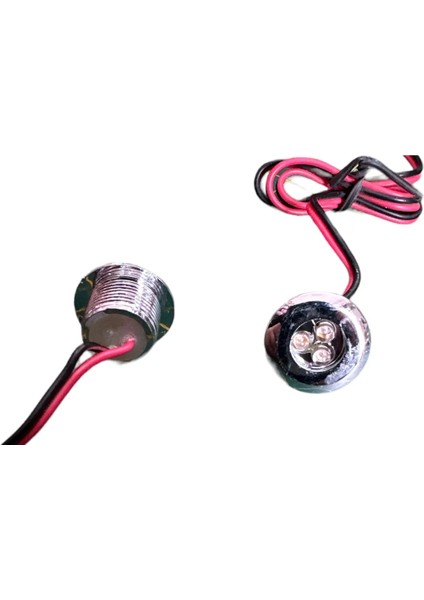 2 Adet 12 Volt Göme Kırmızı 3 Ledli Lamba Metal Kasa fiyatları