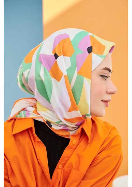 Daphne Pamuk Viskon Eşarp Model
