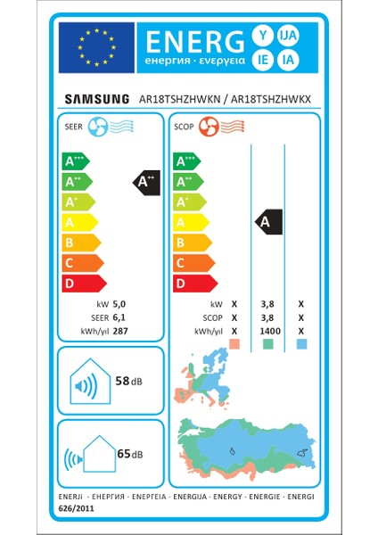 Premium AR18TSHZHWK A++ 18000 Btu Inverter Duvar Tipi Klima