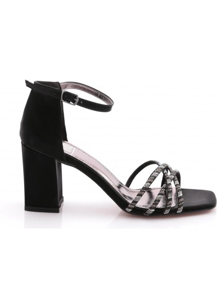 Dgn Pm08-K37 Kadin Taş Işlemeli Topuklu Ayakkabi