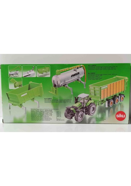 1:87 Komple Metal Traktör Set Tarım Set