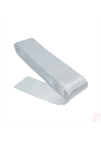 Saten Kurdele, 3cm x 10MT - Beyaz